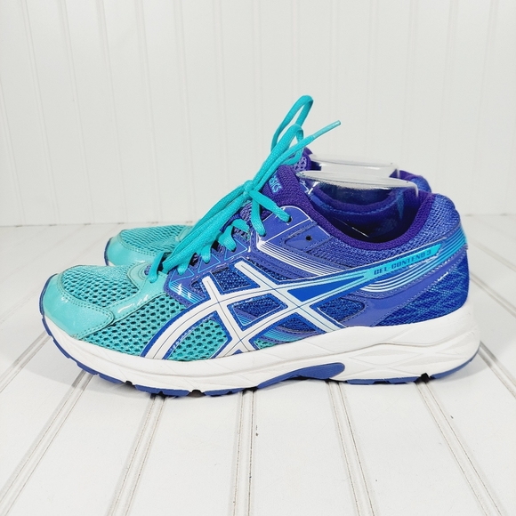 Women’s Asics Gel Contend 3 Running Shoes Teal / Purple Lace Up